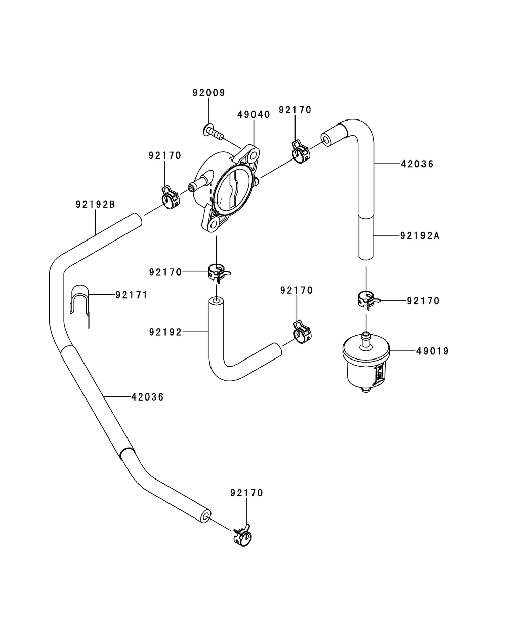 Kawasaki Fr730v-As05 Fuel And Fuel Valve Diagram and Parts List for Z-FORCES60 (17AI5GHD-17AI5GHD010)(2012) Cub Cadet Lawn Tractor